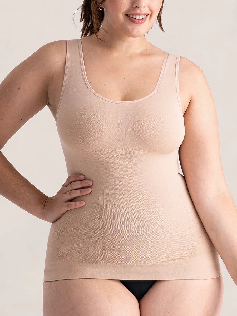 Cami Glow Comfort™ | Camiseta moldeadora tirantes anchos™