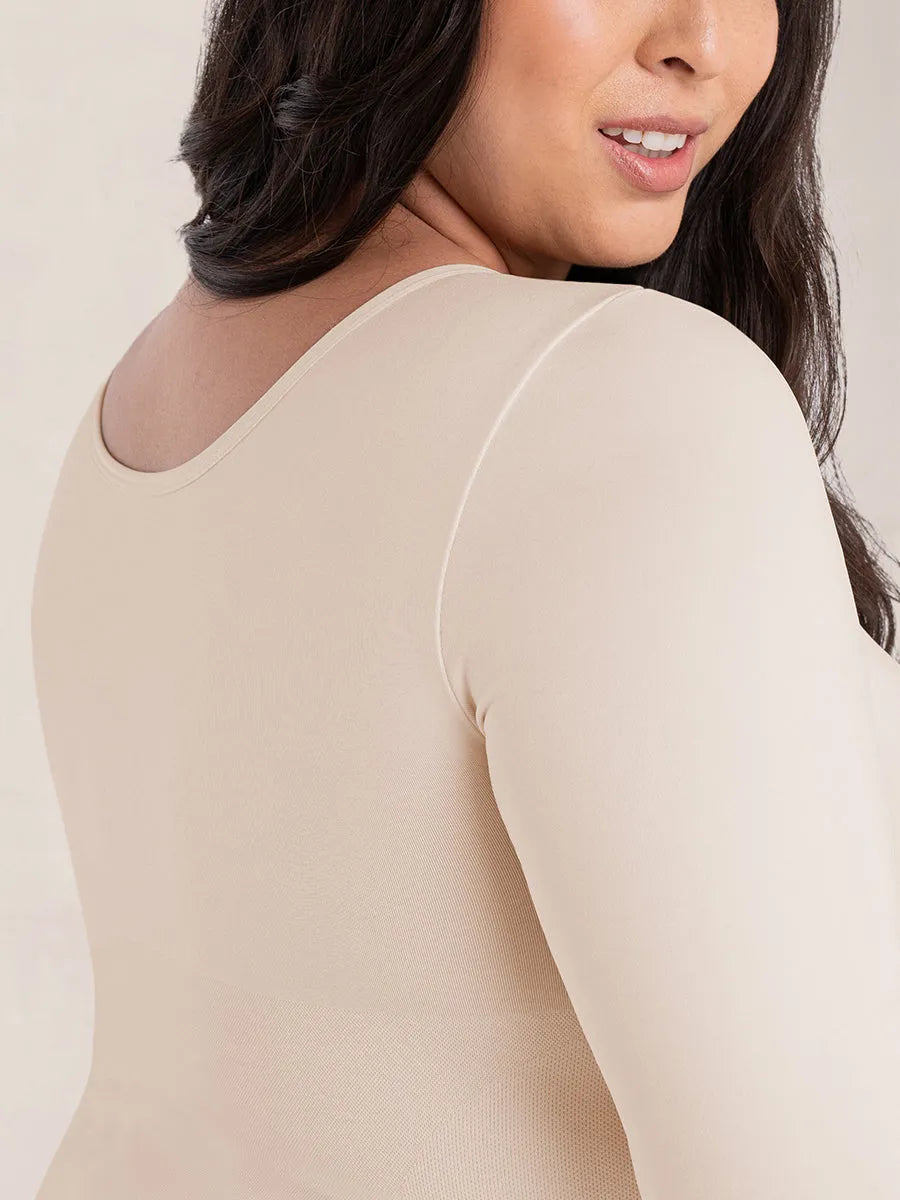 Camiseta Moldeadora de Manga Larga Glow Essentials™ – Comodidad Todo el Día