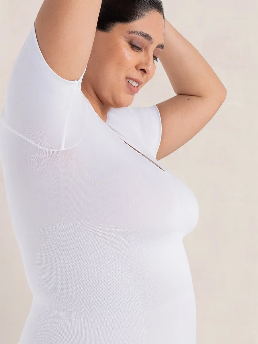 Camiseta Moldeadora Glow Essentials™ | Manga Corta Invisible